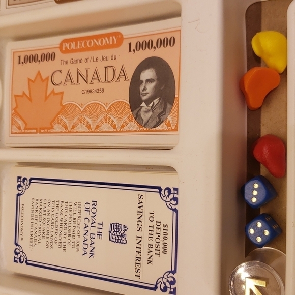 GOLDEN Poleconomic The Game of Canada in French and English 23" x 14.5 - Picture 3 of 13
